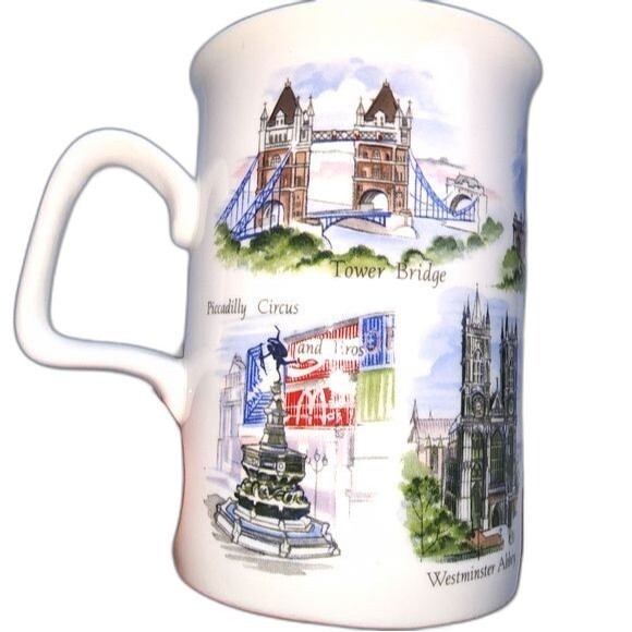 Lambert Of London Pair of London Landmark Bone China Coffee Cups - Picture 4 of 8